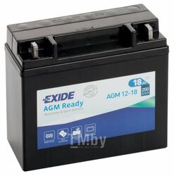 Аккумуляторная батарея EXIDE AGM12-18 евро 18Ah 250A 181/77/167 moto AGM12-18