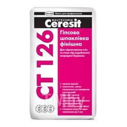 Шпатлевка Ceresit CТ 126/полимер-минер.белая гипс 20кг