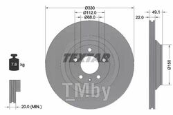 Тормозной диск AUDI A6 C6 TEXTAR 92132603