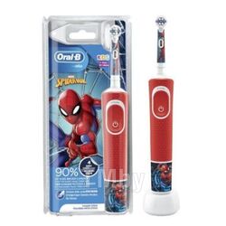 Электрическая зубная щетка Braun Oral-B Kids Spiderman D100.413.2K