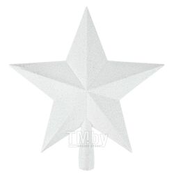 Верхушка на ёлку "Звезда" цвет бело-серебряный 22,5*24см Darvish DV-C-31