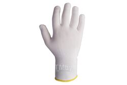 Легкие бесшовные перчатки из полиэфирный волокон, цвет белый, размер L (12пар.) JETA PRO JS011p/L