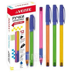 Ручка шариковая d=0.7 мм "Triolino Neon", цветной корпус, масляные чернила, игольч.узел, синяя, deVente 5073845