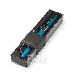 Ручка "MONACO" шариковая в картон. футляре, 0,5мм, синяя, бирюзовый корпус, черный футляр Bruno Visconti 20-0125/235