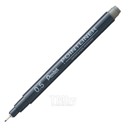 Ручка капиллярная "Pointliner" 0.5 мм, серый Pentel S20P-5N