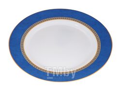 Тарелка обеденная стеклокерамическая, 275 мм, круглая, AMEERAH BLUE (Амира блю), DIVA LA OPALA (Sovrana Collection)
