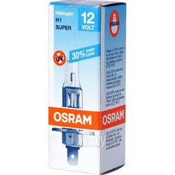 Лампа OSRAM Super (H1) 12V 55W P14.5s на 30% больше света на дороге 64150SUP