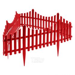 Забор декоративный "Гибкий", 24х300 см, коралловый, Palisad 65018