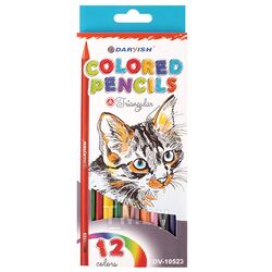 Набор цветных карандашей Darvish Совы / DV-10523-12 (12шт)