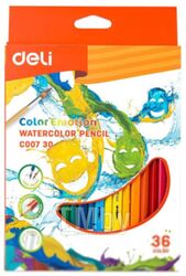 Набор акварельных карандашей Deli Color Emotion / 00730 (36цв)