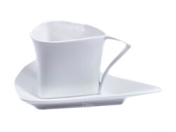 Чашка с блюдцем фарфоровые 160 мл (арт. 5183-160CC, код 173815)