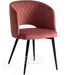 Кресло WIND (mod. 717) ткань/металл, 55х55х80 см, высота до сиденья 48 см, коралловый barkhat 15 /черный