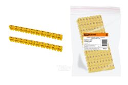 Маркер наборный - символ "4" желтый 4 мм2 (100 шт.) TDM SQ0534-0035