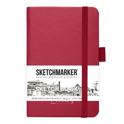 Скетчбук 9*14 см, 140 г/м2, 80 л., маджента Sketchmarker 2314901SM