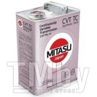 Трансмиссионное масло MITASU 4L CVT FLUID TC Synthetic Tech TOYOTA CVT Fluid TC 08886-02105(03) MJ3124