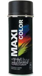 Эмаль-аэрозоль термостойкая черная 400 мл Maxi Color 0008MX