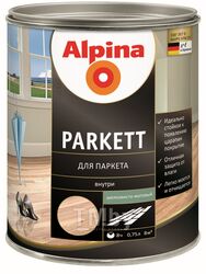 Лак алкидный для паркета Alpina Parkett шелк.-мат. (0,69 кг) 750 мл