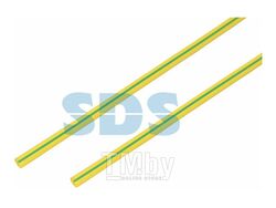 Термоусадочная трубка 4,0 / 2,0 мм, желто-зеленая (упак. 50 шт. по 1 м) REXANT