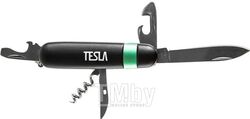 Нож многофункциональный TESLA KM-01 нержавеющая сталь, алюминиевая рукоятка, 7 в 1
