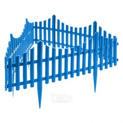 Забор декоративный "Гибкий", 24х300 см, голубой, Россия Palisad 65019