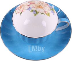 Чашка с блюдцем Darvish DV-H-529-03 (голубой)