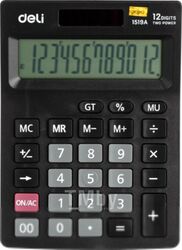 Калькулятор Deli E1519A (черный)