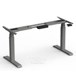 Каркас стола с эл. приводом двухмоторный блютуз AOKE AK02YJYT-YDZF3.AL (1075-1800)*600мм, цвет серый (Well Desk Flagman BT)