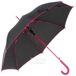 Зонт-трость п/автомат. 103 см, ручка пласт. "Paris" черный/розовый Easy Gifts 347211