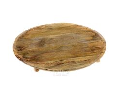 Поднос деревянный (манго) 37*6 см на ножках Belbohemia 387166