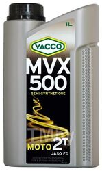 Масло моторное полусинтетическое 1 л - API TC , ISO-L-EGD JASO FD YACCO MVX 500 2T/1