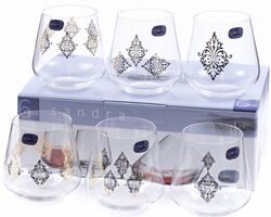 Набор стаканов Bohemia Crystal Sandra 23013/S1387/290 (6шт)