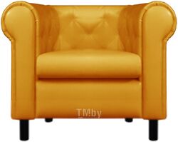 Кресло мягкое Brioli Винчестер (L17/желтый)