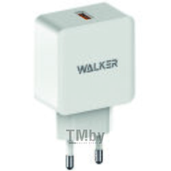 Сетевое зарядное устройство WALKER WH-25, блочок, Белый