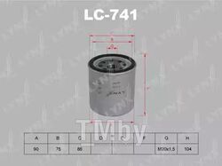 Фильтр масляный ISUZU Trooper 2.8TD >91 LYNXauto LC-741
