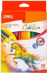 Набор цветных карандашей Deli Color Run / 00330 (36цв)