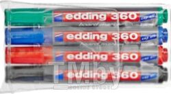 Набор маркеров Edding e-360/4 (4шт, ассорти)