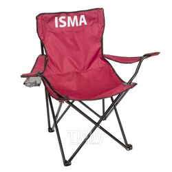Кресло складное для кемпинга (подлокотники, подстаканник, сиденье 40х40см, каркас-стальная труба, сумка для хранения, макс. нагрузка 120кг.) ISMA ISMA-F-CH55
