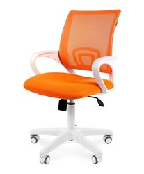 Офисное кресло Chairman 696 белый пластик TW-16/TW-66 оранжевый