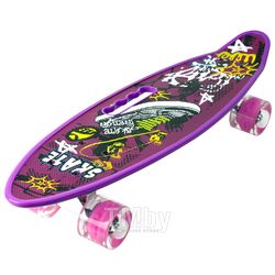 Скейтборд 55*14 см фиолетовый Darvish DV-S-22A