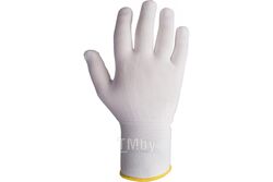 Легкие бесшовные перчатки из полиэфирный волокон, цвет белый, размер XL (12пар.) JETA PRO JS011p/XL