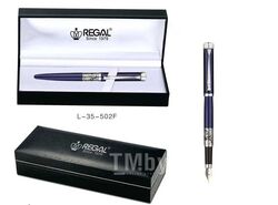 Ручка "REGAL 35" перьевая (серия Charles) в футляре, синяя Regal L-35-502F
