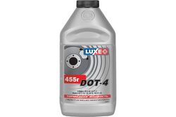 Жидкость тормозная 455гр - DOT 4, для тормозных систем и гидроприводов сцепления, совместима с тормозными жидкостями на гликолевой основе LUXE 650