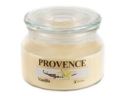 Свеча в стеклянном подсвечнике в виде банки "ваниль" 10x8 см/300 г Provence 565105