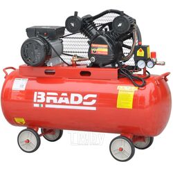 Воздушный компрессор Brado IBL3100V (до 300 л/мин, 8 атм, 100 л, 220 В, 2.2 кВт)