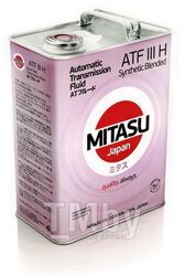 Трансмиссионное масло MITASU 4L ATF III H GM DEXRON IIIH FORD MERCON ALLISON C-4 (RED) MJ3214