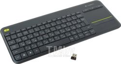 Клавиатура Logitech Wireless Touch Keyboard K400 Plus 920-007147 Black