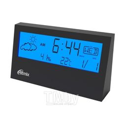 Часы с метеостанцией Ritmix CAT-044 (черный)