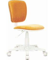 Кресло детское Бюрократ CH-W 204NX оранжевый Velvet 72 крестовина пластик пластик белый