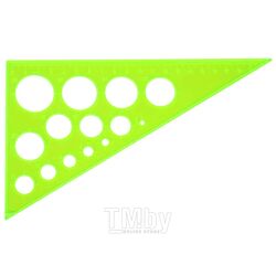 Треугольник с окружностями 19см. 30 Neon Crystal ассорти Стамм ТК110