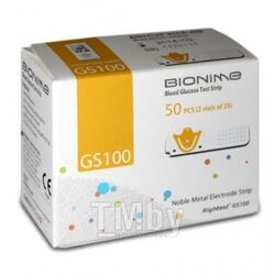 Тест-полоски для глюкометра Bionime GS100 (25шт)